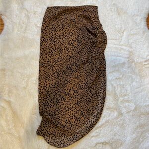 BB Dakota Ruched Awakening Skirt Leopard Print
